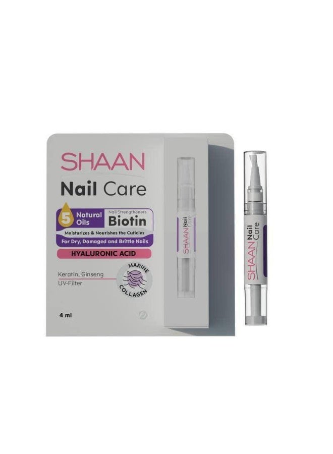 Shan Shaan Nail Care Serum: Strengthens, Lengthens, and Protects Nails with 5 Natural Oils (4ml) - Image 1